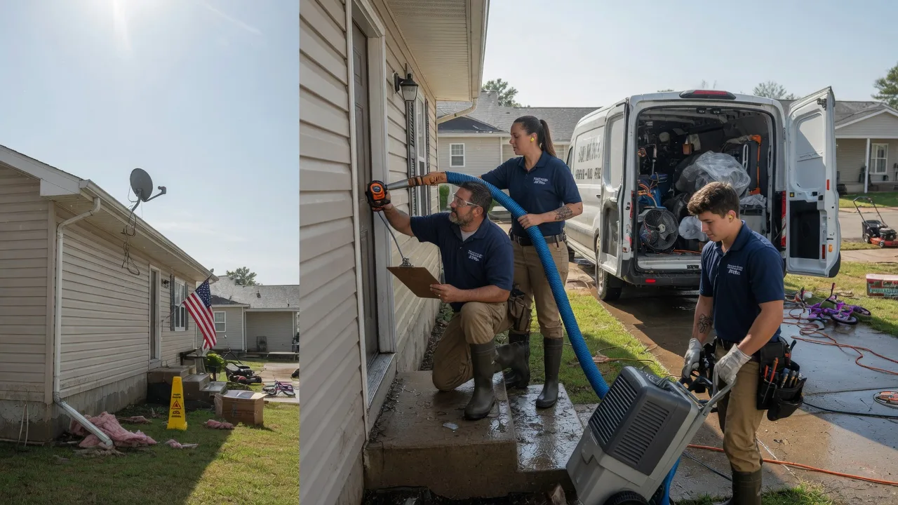 Ceiling Water Damage Restoration in Boswell, IN near me